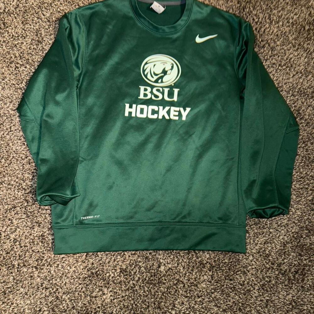 Nike Green Crewneck Sweater with Team Branding